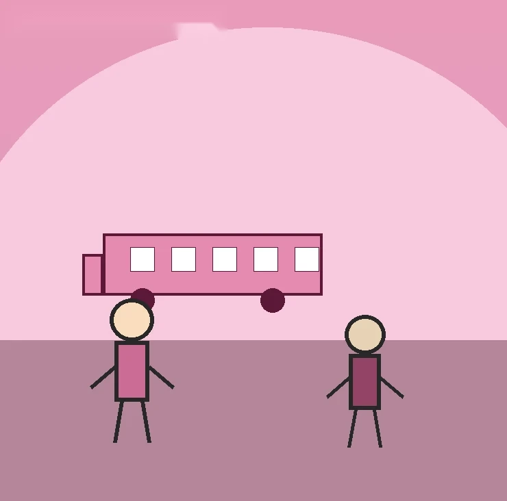 Illustration of “The Last Train” in Cartoon style